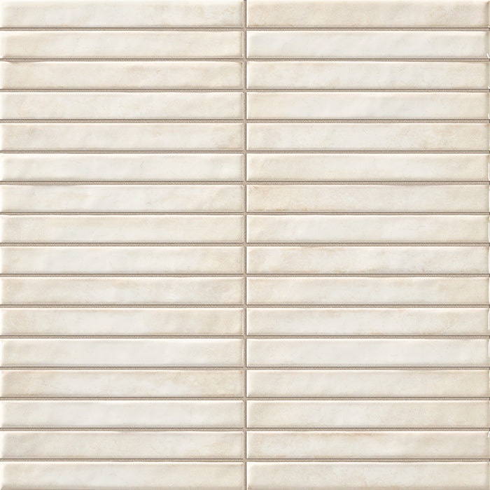 LA PLATERA PENCIL RAKU PEARL 35x35 Azulejo Pasta Blanca