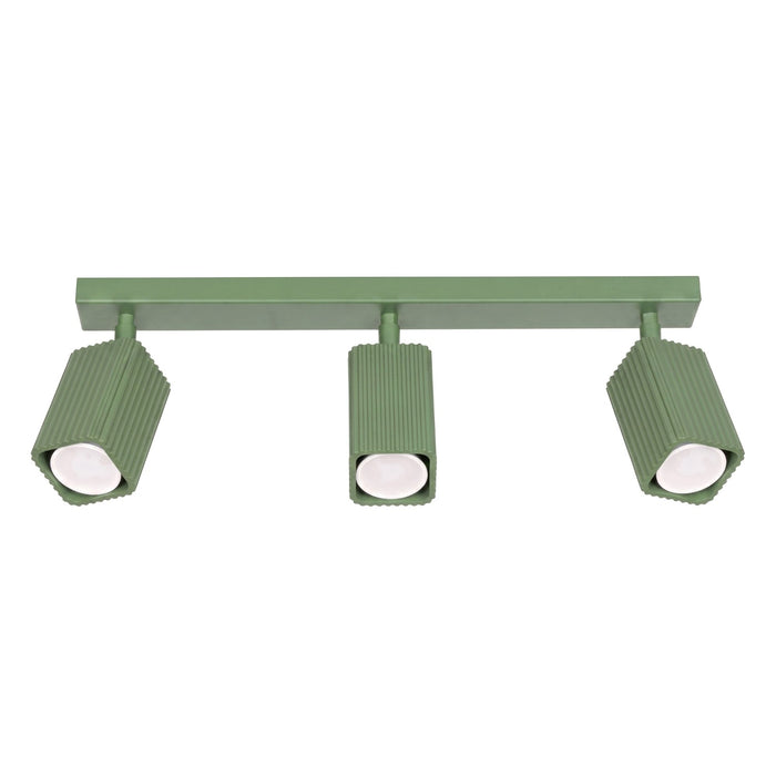 SOLLUX SL.3305 Lámpara De Techo Rayo 3L Verde Salvia