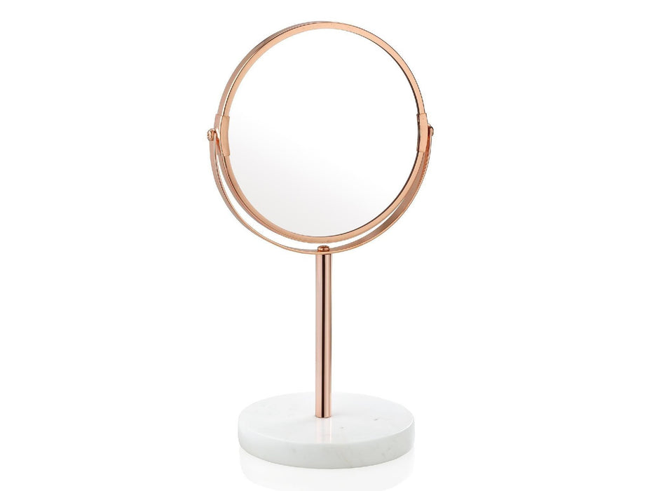 ANDREA HOUSE BA16115 Espejo De Pie Mármol Metal Cobre