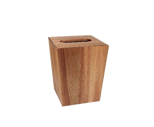 ANDREA HOUSE BA75056 Papelera Acacia 1,5L 13,5X13,5X16Cm