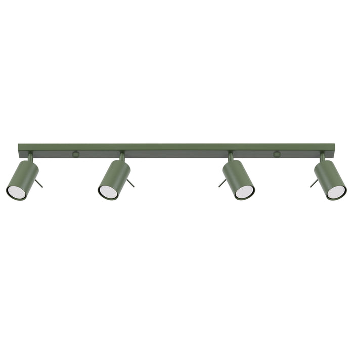 SOLLUX SL.1504 Lámpara de techo RING 4L verde oliva verde oliva