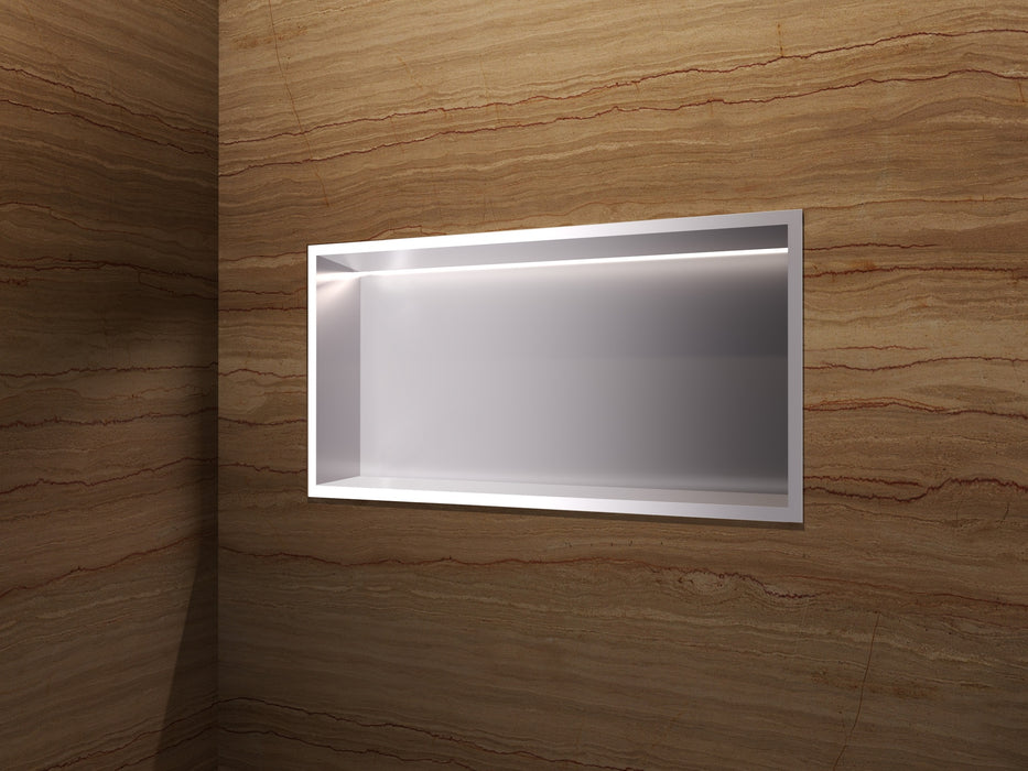 MEDIMEX HOR005/NQ OCEANIC Hornacina Con Led 63x33 Níquel Cepillado