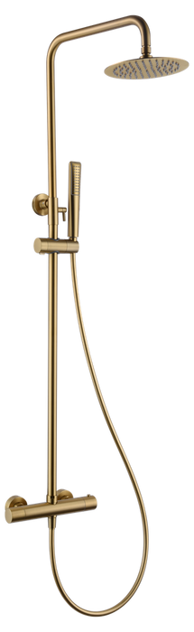 IMEX BTN047/OC NÁPOLES Conjunto Ducha Termostático Oro Cepillado