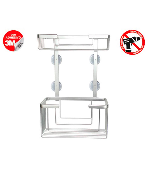 ARCOBAÑ 00EDIAD ICEBERG Estantería Doble Antical Con Adhesivo