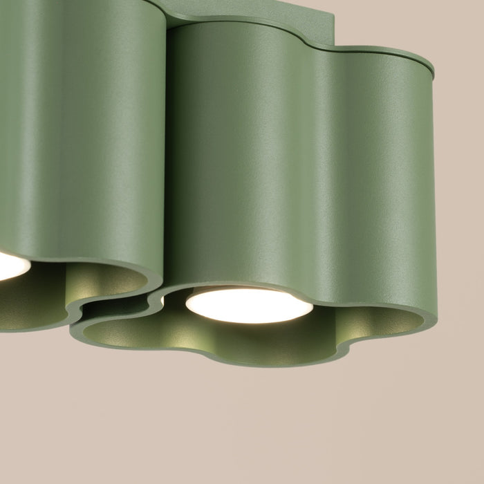 SOLLUX SL.3408 Lámpara De Techo Ovio 2 Verde Salvia Gu10