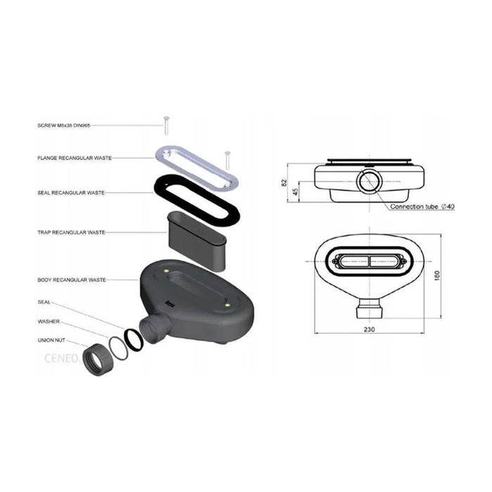 ROCA A27L039000 HELIOS/AQUOS Shower Plate Valve