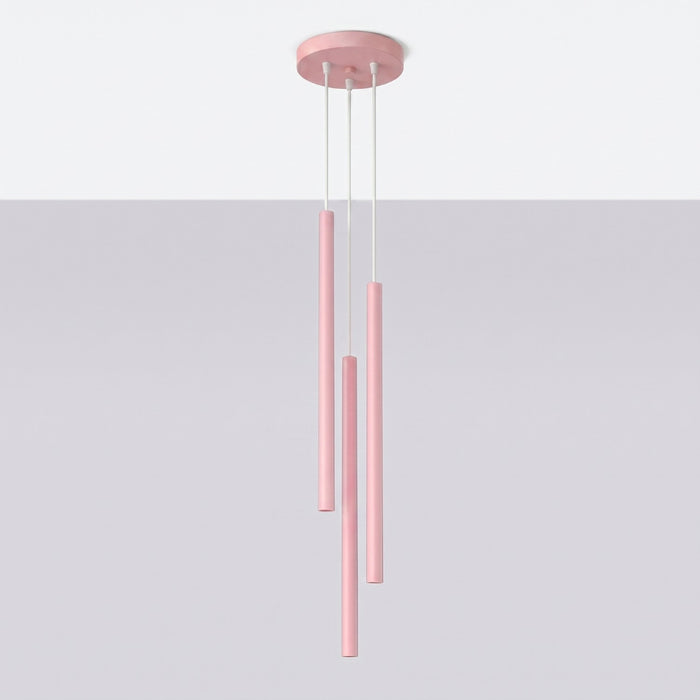 SOLLUX SL.2131 Lámpara colgante PASTELO 3P rosa