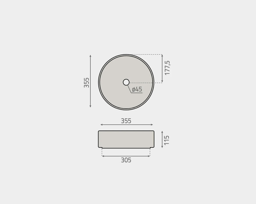 BhD 7049 ARIZONA Circular Above Counter Sink