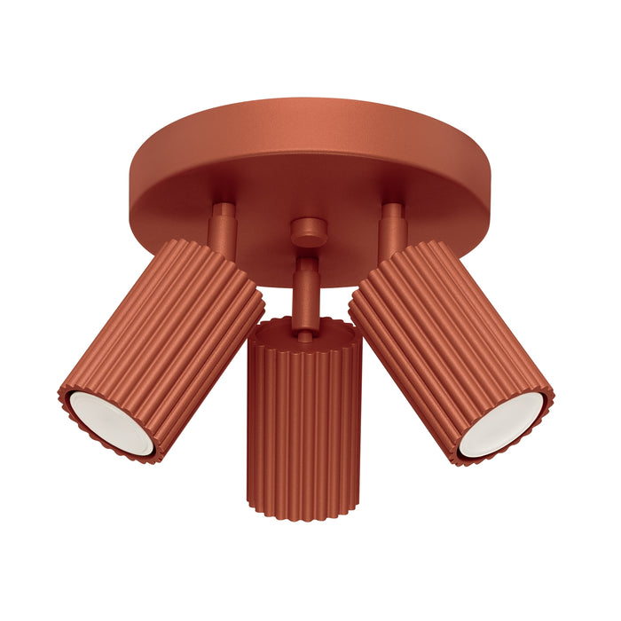 SOLLUX SL.1639 KARBON Lámpara De Techo 3p Rojo Ocre