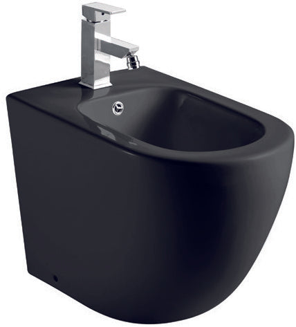 AQUORE 387042 GÉNOVA Bidé A Suelo BTW Compacto Negro Mate