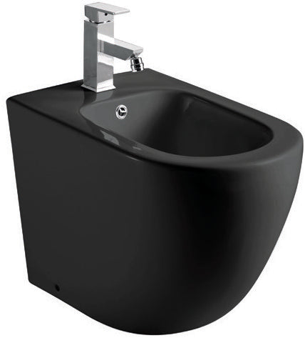 AQUORE 387042 GÉNOVA Bidé A Suelo BTW Compacto Negro Mate