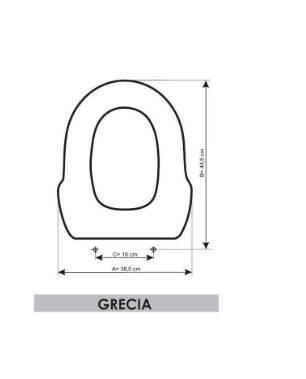 SANITANA GRTMC78C05 GRECIA Cover Seat Wengué