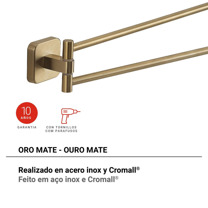 GEDY TO238800100 TONGA Toallero Doble Oro Mate