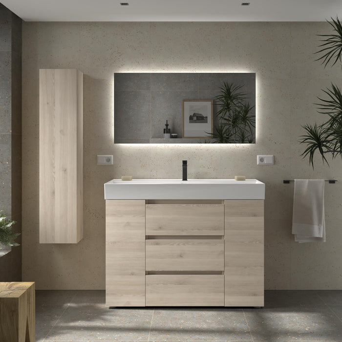 SALGAR BEQUIA PLUS Mueble 3C Lavabo Veneto 120 cm Natural