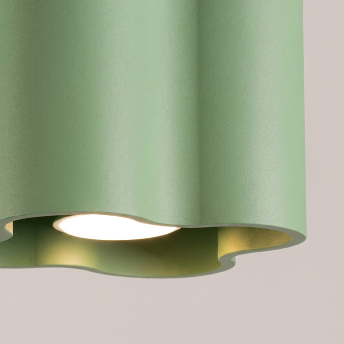 SOLLUX SL.3407 Lámpara De Techo Ovio 1 Verde Salvia Gu10