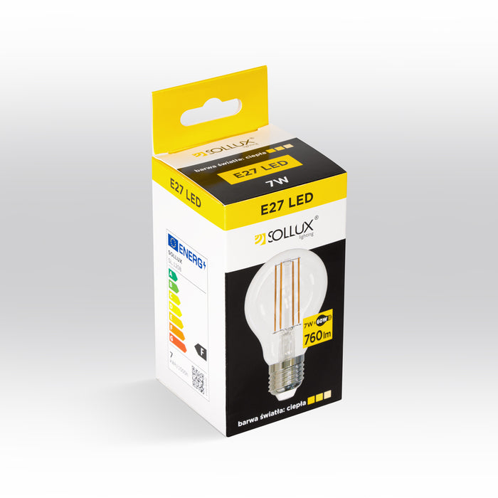 SOLLUX SL.1208 Bombilla LED E27 3000K 7W 760lm