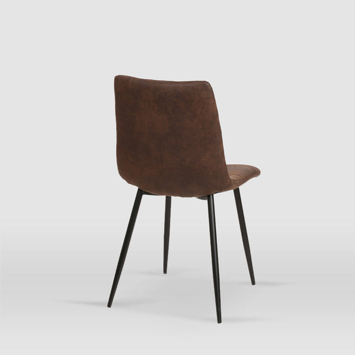 FURNITURE STYLE FS7094CHOCMCF IVY Pack 4 Sillas de Comedor Microfibra Color Marrón