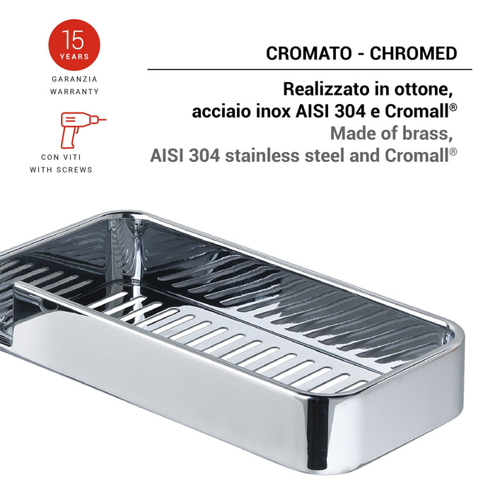 GEDY A9191300000 IL GIGLIO Chrome Storage Rack