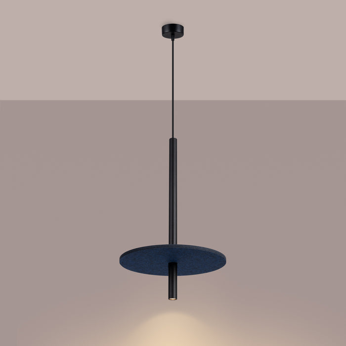 SOLLUX SL.1881 Lámpara colgante FELTRO 1 negro/azul marino azul marino/negro