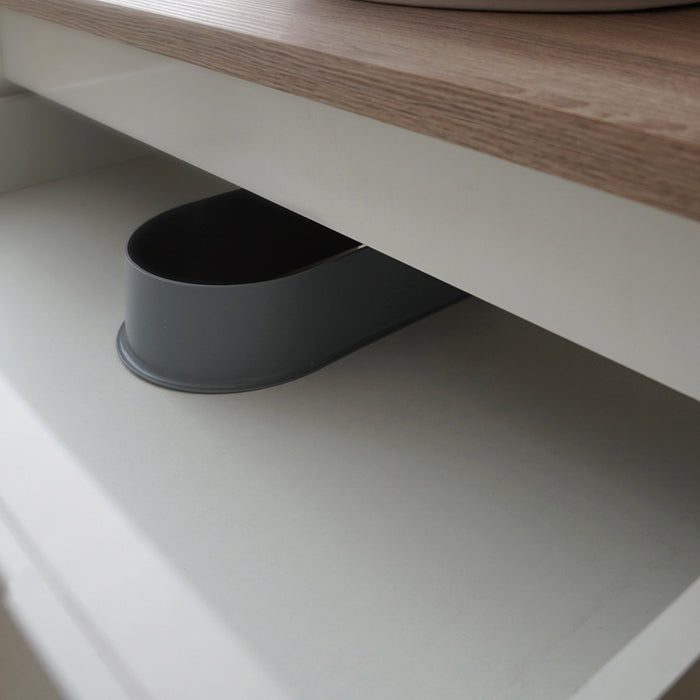 MUEBLES PITARCH Mueble de Lavabo Toscana Blanco/Roble Cambrian