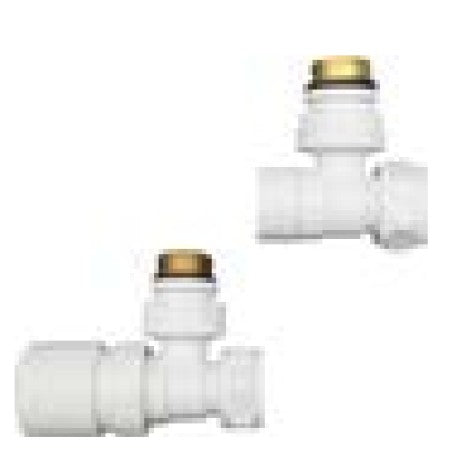 LAZZARINI 392117 Juego De Válvulas Termostáticas 3/4" Para Radiadores Color Blanco