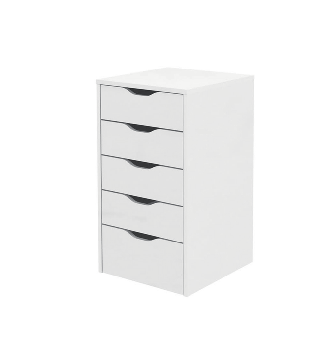 MUEBLES PITARCH Chest of Drawers 5 Drawers Eko White