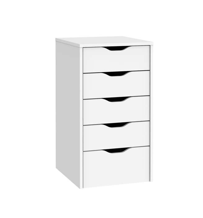 MUEBLES PITARCH Chest of Drawers 5 Drawers Eko White