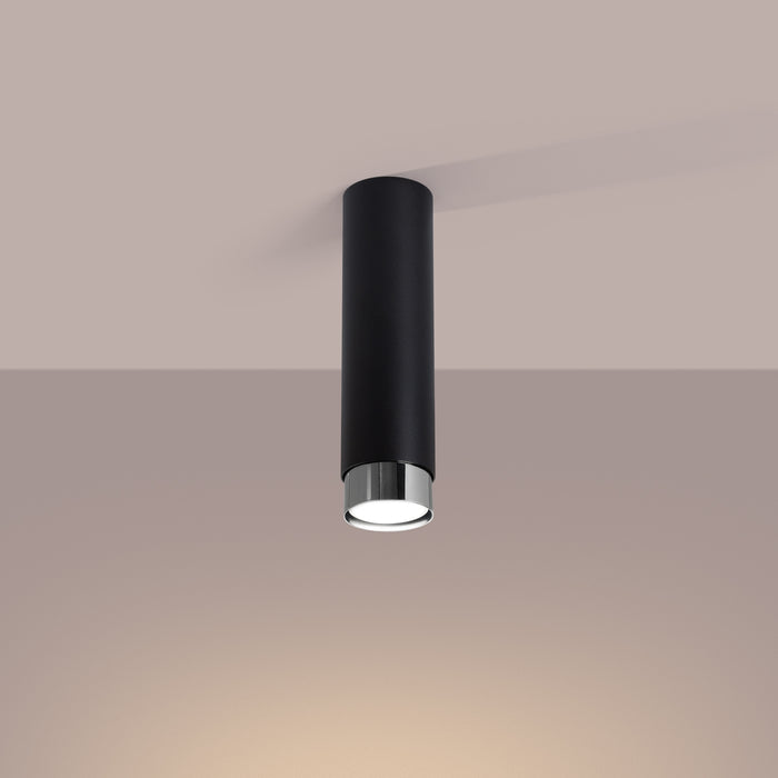 SOLLUX SL.1409 Lámpara de techo NERO 22,5 negro/cromo negro/cromo