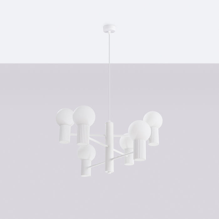 SOLLUX SL.1829 HALO Araña Halo 6 Blanca