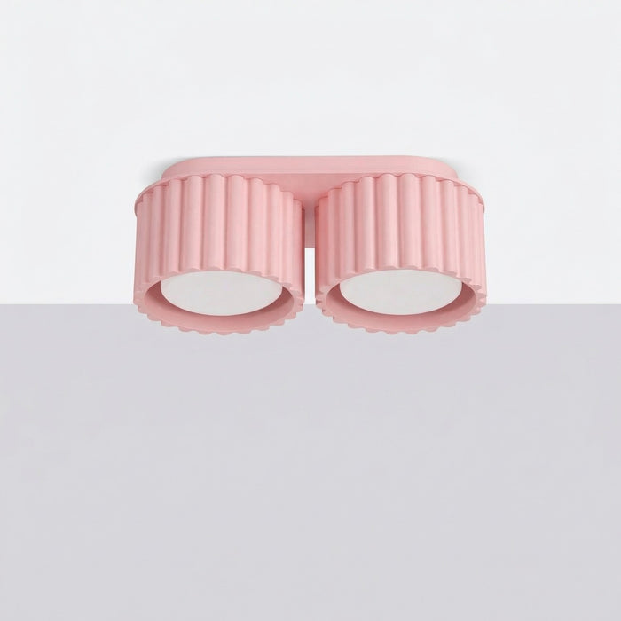 SOLLUX SL.2407 Plafón AURA 2 rosa Gx53
