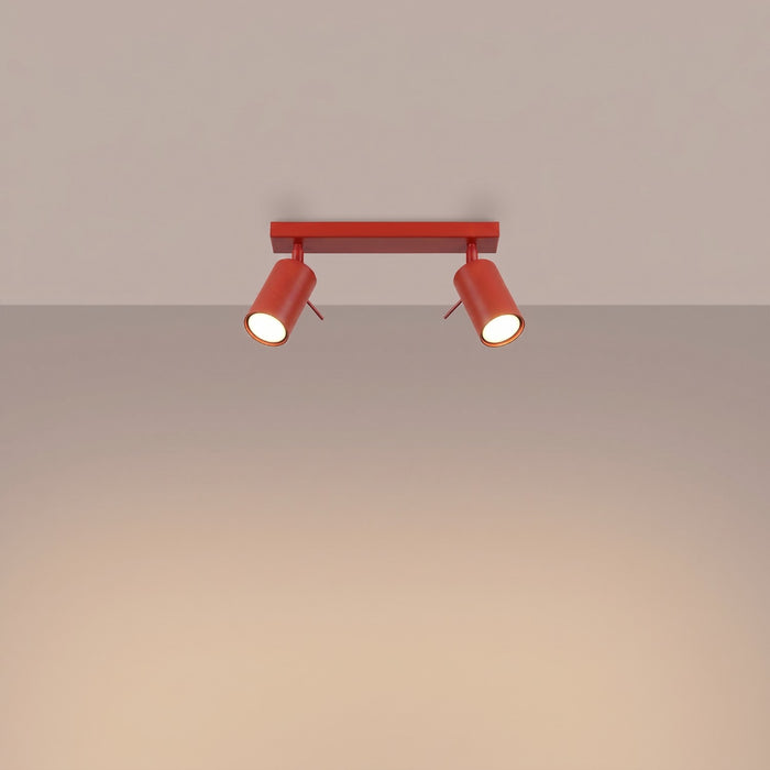 SOLLUX SL.2190 Plafón RING 2 rojo