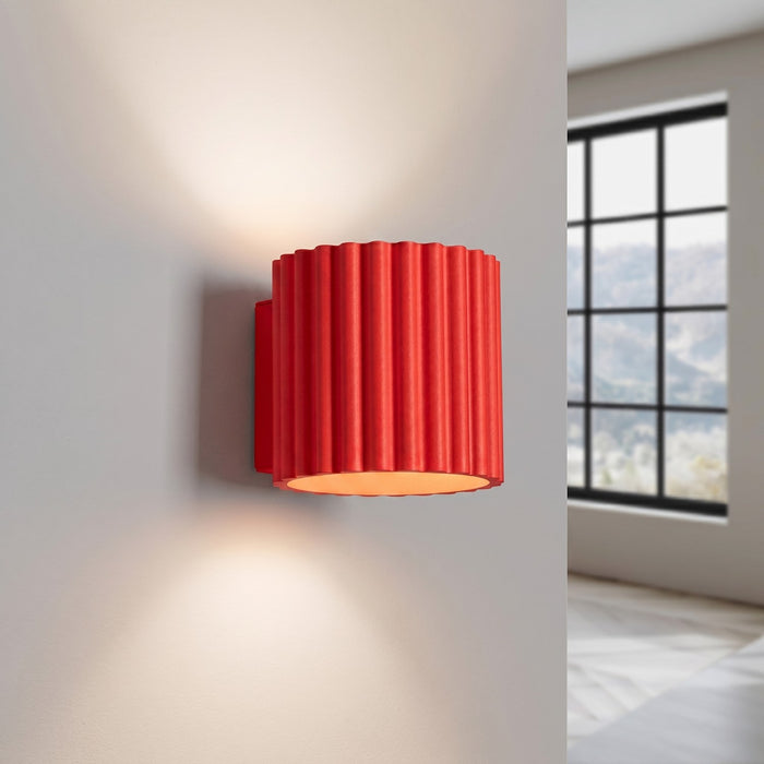 SOLLUX SL.2420 Aplique de pared AURA rojo G9