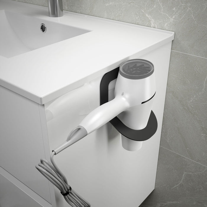 SALGAR 86184 MINIMAL Soporte Secador Negro Mate