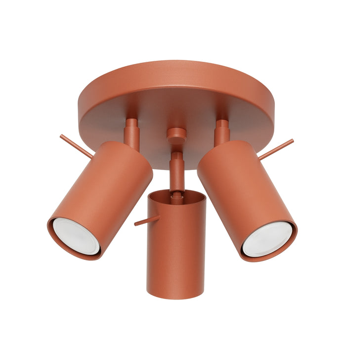 SOLLUX SL.1509 Plafón RING 3P rojo ocre ocre rojo