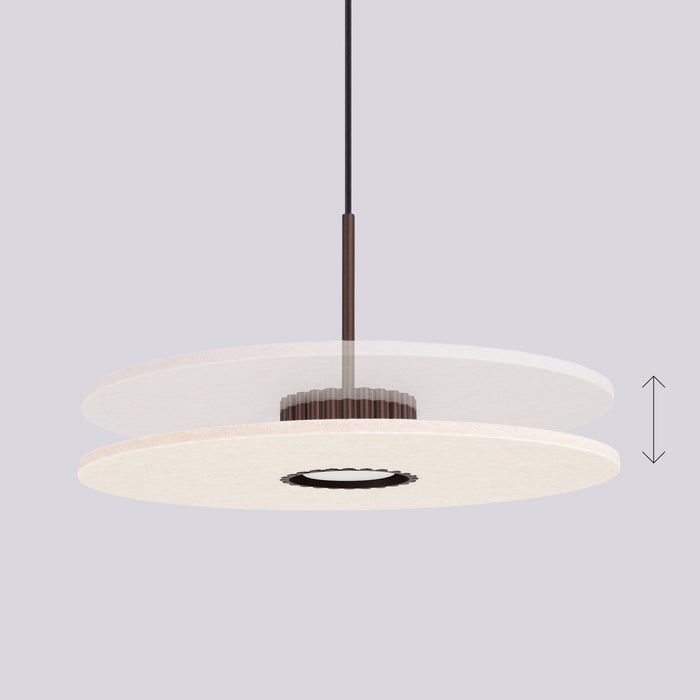 SOLLUX SL.2694 Lámpara colgante OVO 1 brązowa/beżowa filc Gx53