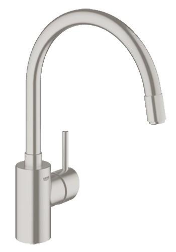Grifo GROHE CONCETTO Extraible Supersteel Monomando de fregadero