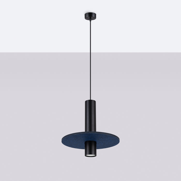 SOLLUX SL.1884 Lámpara colgante PELTA 1 negro/azul marino azul marino/negro