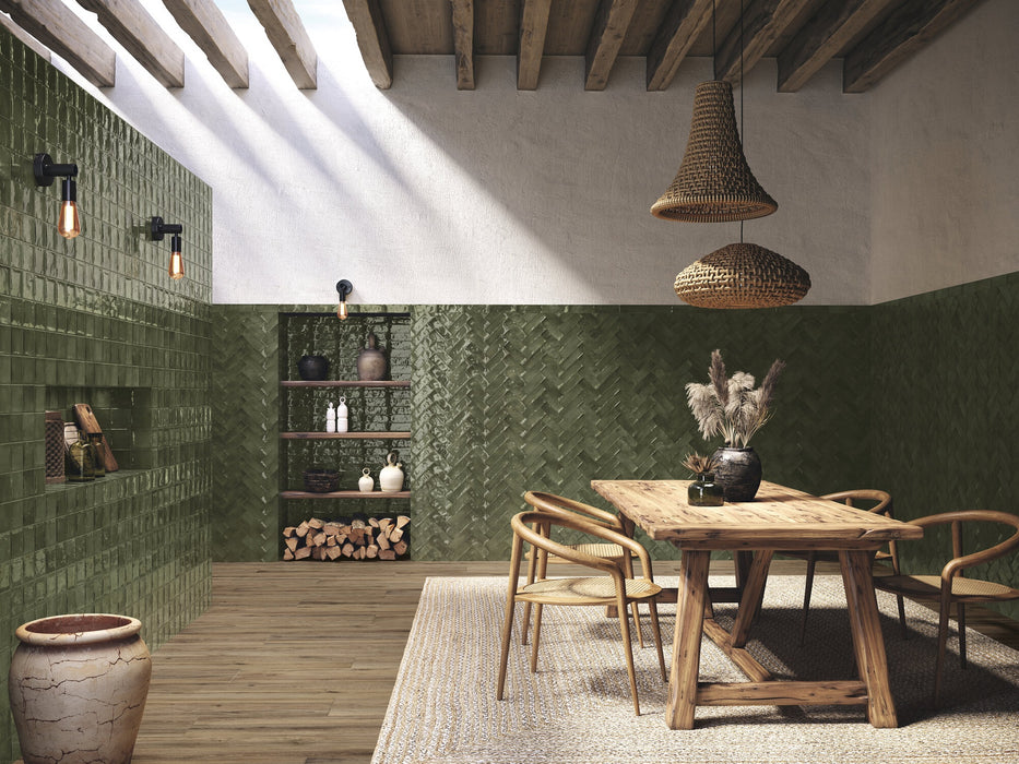 CARMEN A039196 SEVILLE GREEN 10x10 Azulejo Esmaltado