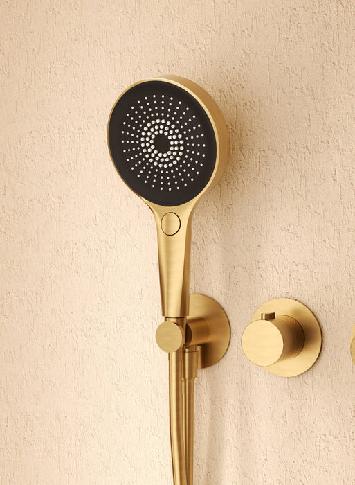 IMEX GTB066/OC BOLONIA Termostatico Conjunto Empotrado Oro Cepillado