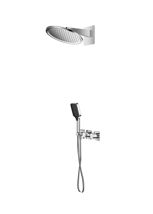 IMEX GTI067 INARI Conjunto Grifería Termostatico Empotrado Cromo