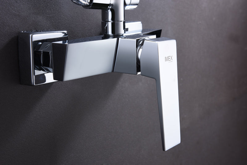 IMEX BDAR025 ART Single-Handle Faucet Telescopic Shower Set Chrome