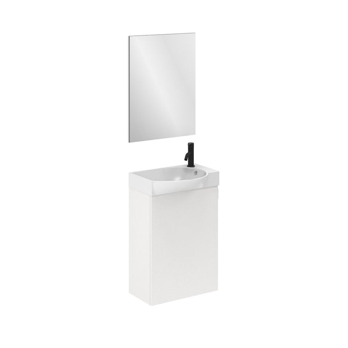 AMIZUVA 127019 MIKA Conjunto Mueble Mini Blanco Brillo