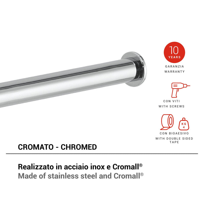 GEDY TO241300100 TONGA Chrome Toilet Paper Holder