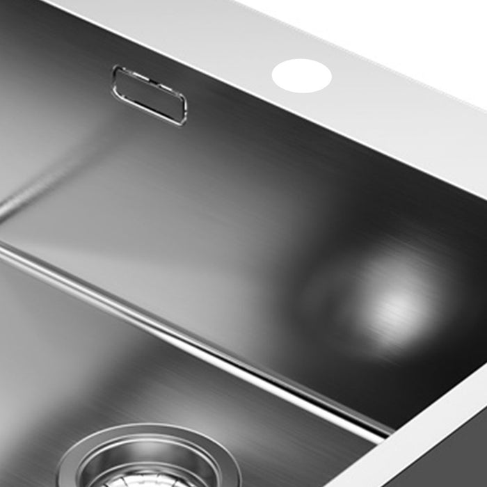 LLAVISAN L509424 FLAP Sink 50x40 Brushed Steel