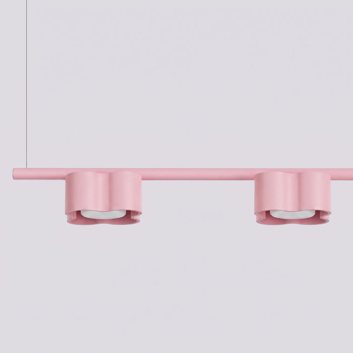 SOLLUX SL.3398 Lámpara De Araña Ovio 4 Rosa Gx53
