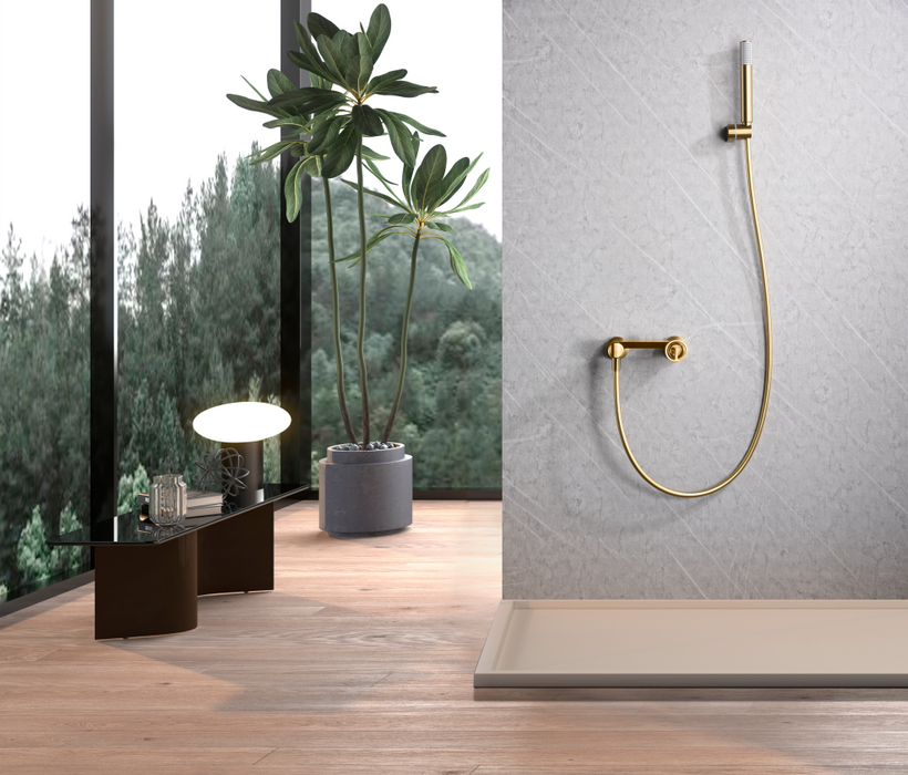 IMEX BDC033-5OC OLIMPO Brushed Gold Single-Handle Shower Kit