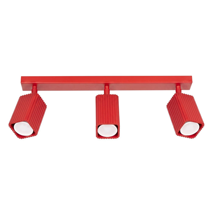 SOLLUX SL.3249 Lámpara De Techo Rayo 3L Roja