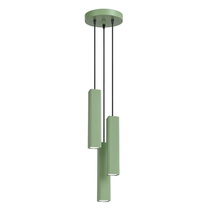 SOLLUX SL.3311 Lámpara Colgante Rayo 3P Verde Salvia