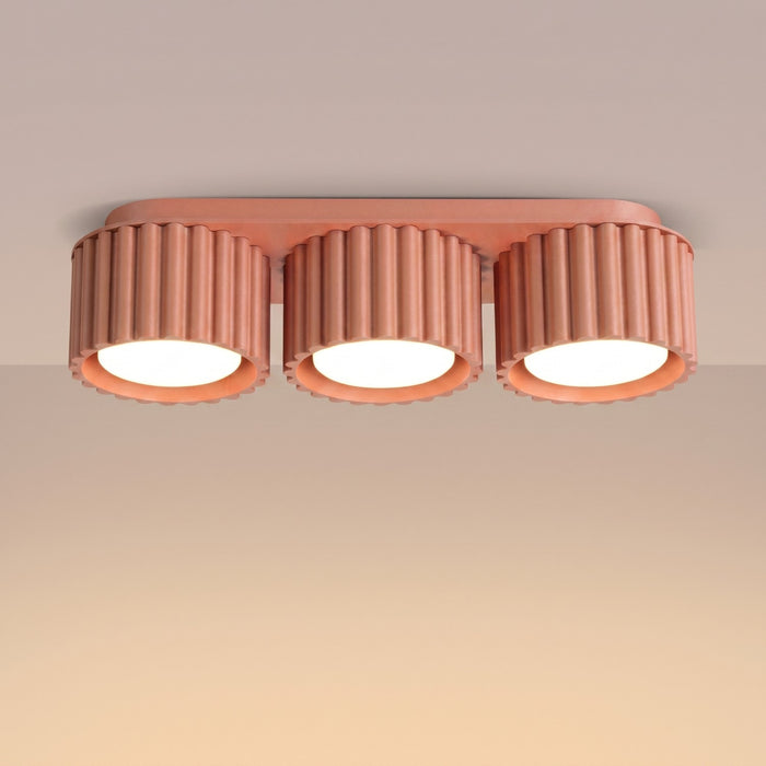 SOLLUX SL.2637 Plafón AURA 3 melocotón Gx53
