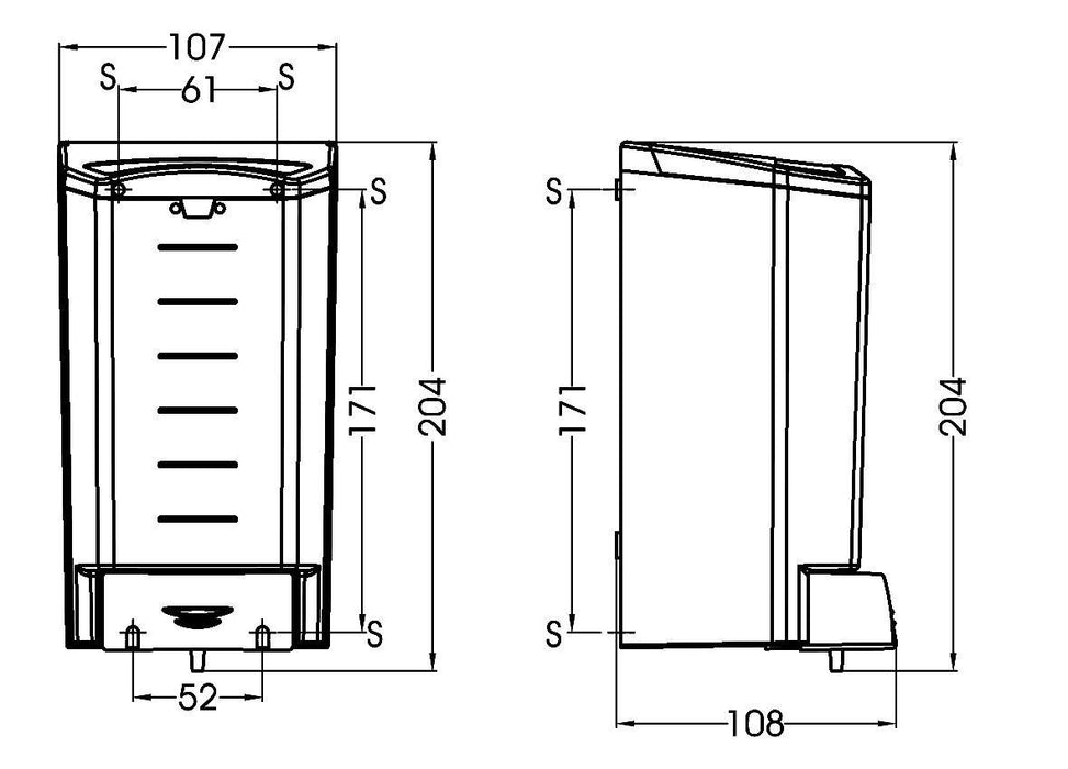 MEDICLINICS DJ0010F Dosificador Jabón Blanco